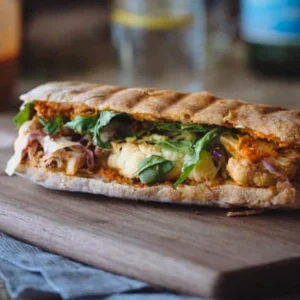 romesco cauliflower sandwich