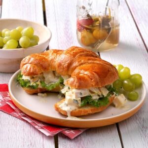 chicken salad croissant sandwich