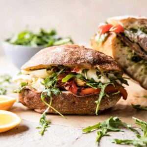 tomato basil picnic sandwich